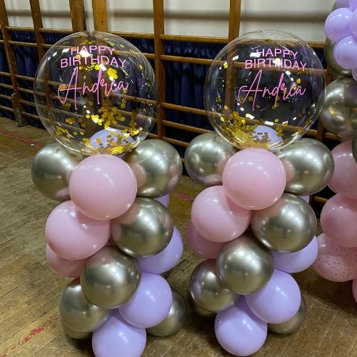 Grab & Go Personalised Bubble Balloon Column
