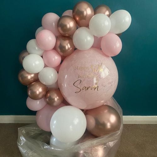 Grab & Go Balloon Hug For 50th Birthday